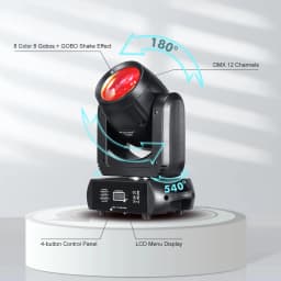 150W Moving Head LED Light Beam+Spot+ Strip Effect 18 Rotating Prisms DJ DMX512 Club Bar Wash Stage Light