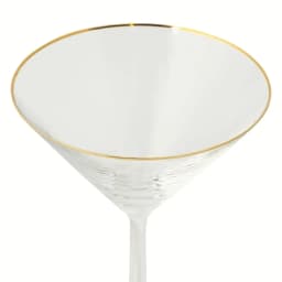 Elegant Martini Glass with Gold Rim Ideal Home Bar High Quality Glass Stylish Durable Splash Resistant Perfect Cocktails Cheers