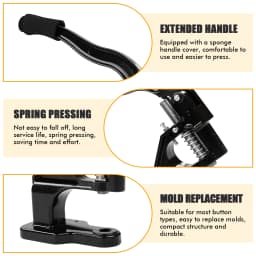 Manual Grommet Eyelet Machine DIY Hand Press Leathercraft Sewing Punch Tool with Dies+Grommets Versatile use