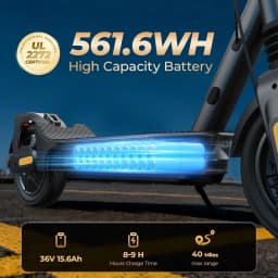 Electric Scooter Max Speed 20 Mph, 1000W, 10" Tubeless Tires, 40 Max Miles Range Folding E-Scooter APP Smart Support Family Use