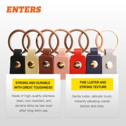 35mm Round Shape 100 Sets Key Chain DIY Materials
