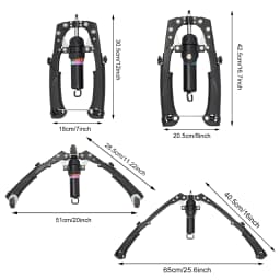 Hydraulic Power Twister Spin Button Manual Spin Button Resistance Trainer Forearm Workout Equipment with Adjustable 22–440 lbs