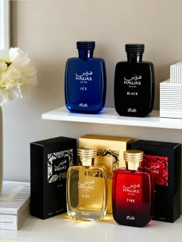 Rasasi Hawas Fire Men's EDP 100ml Masculine Aquatic Aromatic Fragrance Long Lasting Fresh Arabian Cologne For Daily Dating Party