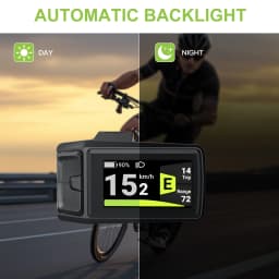 BAFANG DPC080 Ebike Display 8Fun CAN BUS 1.9" Screen IPX7 Waterproof Automatic Backlight Ebike Speedometer Instrument Computer