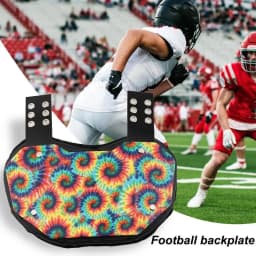 American Gear Football Back Plates EVA Kids Adults Rugbys Back Flap Low Back Pads Rear Lower Back Protector Sports Accessories