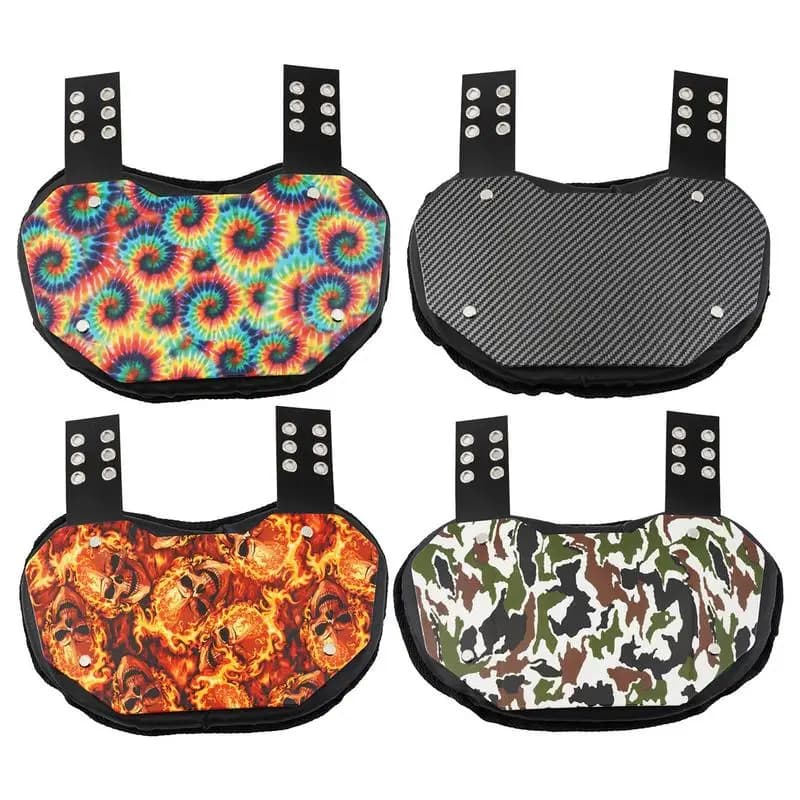 American Gear Football Back Plates EVA Kids Adults Rugbys Back Flap Low Back Pads Rear Lower Back Protector Sports Accessories