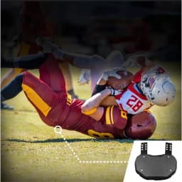 American Gear Football Back Plates EVA Kids Adults Rugbys Back Flap Low Back Pads Rear Lower Back Protector Sports Accessories