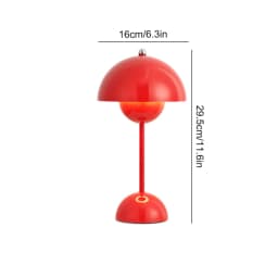 Mushroom Flower Bud LED Rechargeable Table Lamps Modern Desk Lamp Touch Night Light Dimmable Restaurant Cafe Bedroom Decor