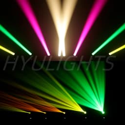 LED 180W Moving Head Light Beam&Spot& Zoom 24 Rotating Prisms 14 Gobos 11Color Wheel &Rainbow Effect 6 Discharge -Lens DJ Stage