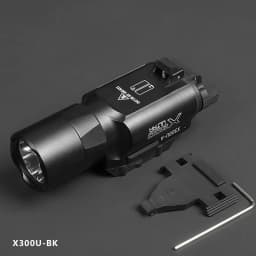 Tactical Gear Surefir X300 X300U Ultra Metal Pistol Gun 500Lumen LED Light Fit 20mm Rail Airsoft Hanging Hunting Flashlight
