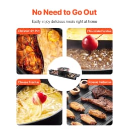 Hot Pot with Grill, 2300W 2-in-1 Electric Smokeless Grill and Hot Pot, Removable Shabu-shabu Hotpot with Non-stick Pan, Separate Dual Temperature Control, Indoor Korean BBQ for 1-6 People