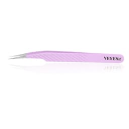 Veyes Inc Eyelash Extensions Tweezers Veyelash Professional 90 Degree Tweezers for Volume Stainless Steel 3D Accurate Closure