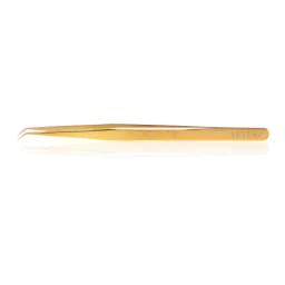 Veyes Inc Eyelash Extensions Tweezers Veyelash Professional 90 Degree Tweezers for Volume Stainless Steel 3D Accurate Closure