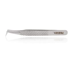 Veyes Inc Eyelash Extensions Tweezers Veyelash Professional 90 Degree Tweezers for Volume Stainless Steel 3D Accurate Closure