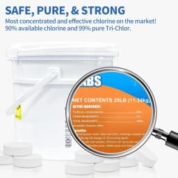 Chlorine Tablets TABIT Swimming Pool Long Lasting Chlorinating Tablets Slow Dissolving Tri-Chlor for Swim Pool