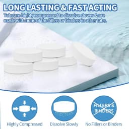 Chlorine Tablets TABIT Swimming Pool Long Lasting Chlorinating Tablets Slow Dissolving Tri-Chlor for Swim Pool