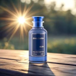 Bharara Bleu Eau De Parfum 3.4Oz/100Ml Fresh Citrus Woody Men's Fragrance with Travel Spray