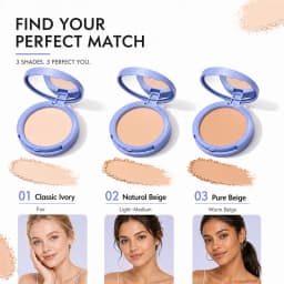 Soft Matte Pressed Powder Compact Oil Control Setting Powder Pore Blurring Lightweight Face Makeup Portable Mirror 3 Shades