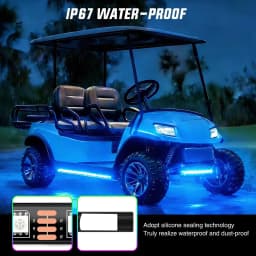 Nilight Golf Cart Underbody Lights Kit RGB Multi-Mode LED Neon Accent Lighting Lamp APP Remote Control Sound Active Music Sync