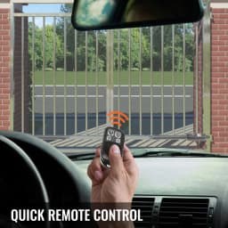 SucceBuy Dual Swing Gate Opener Kit 2PCS Heavy Duty Automatic Gate Opener Up to 660lbs 18ft Long Gate Automatic Gate Opener Kit