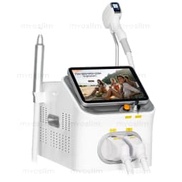 2IN1 Diode Laser 5000w FAC 10 Bars Hair Removal Machine Picosecond Qswitch ND YAG 1064NM Tattoo Removal Machine 4 Waves