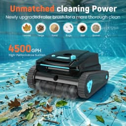 Vastorm 2026 Upgraded H2 Robot Swimming Pool Cleaner 120Mins Runtime Self-Parking Powerful Cordless Floor Wall Auto Cleaning for Pools