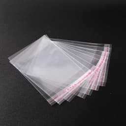 100Pcs 5Wires Clear Self Adhesive Bag Resealable Waterproof Gift Food Candy Pacakging OPP Plastic Bag Cellophane Storage