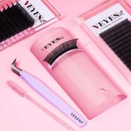 VEYES INC VEYES Lash Flow Platform – Curved Acrylic Lash Tile with 5 Sunflower Fanning Cups for Faster, Smoother Lashing