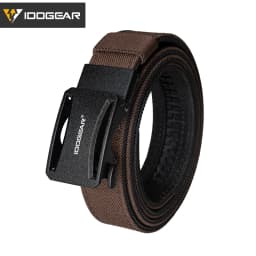 IDOGEAR Tactical Ratchet Belt 1.25” EDC Gun Belt Heavy-Duty Nylon CCW Belts with Quick-Adjust Buckle for IWB/OWB/AIWB Carry 3443