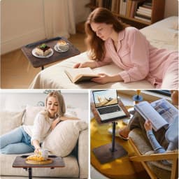 Office Desk & Computer Workstation — A Portable, Adjustable Side Table/Folding Desk Suitable for Home Offices, Coffee Tables, Bedside Use, and Sofas; Ideal for Office Reception Areas, Workspaces, and as a Gift for Holidays or Mother's Day.