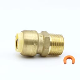 KING SMART 3/4" Push Fit * 3/4" Male NPT Adapter; 6Pcs/Case; 80505