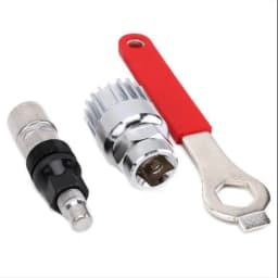 3pcs Mountain Bike Repair Tools Bottom Bracket Puller and Removal Tool Set with Wrench Road Bike Maintenance Tool