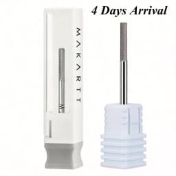 Makartt Cuticle Nail Drill Bit Safety Tungsten Carbide Needle Bit Under Nail Cleaner Dead Skin Remover 3/32'' for Electric Nail
