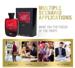 Men's 100ml Fragrance - Bold Long Lasting Arabian Scent Fiery Essence Perfume for Men