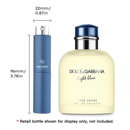 Dolce Gabbana Light Blue Pour Homme 100% Original Perfume Decant Travel Mini Spray 5ml, Genuine Fragrance Decant, Not Original Bottle, Sample Size