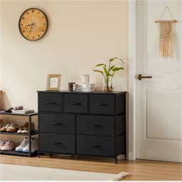 Dresser for Bedroom Storage Drawers, Fabric Storage Tower with 4/5/6/7/8/9/10 Drawers Sturdy Metal Frame