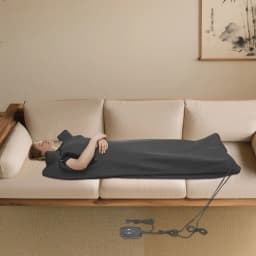 Portable Folding Sauna Blanket 180*80cm, 500W Timeable Heating Blanket Sweat Steam Bag with Remote for Detox Spa Fatigue Relief