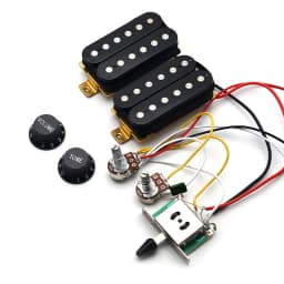 Guitar Humbucker Pickups with 3 Way Guitar Switch Potentiometer 1T1V Wiring Harness Prewired Electric Guitar Pickup