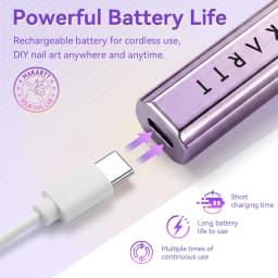 Makartt Handheld UV Light for Gel Nails Portable Mini UV LED Nail Lamp Fast Curing Dryer Rechargeable USB LCD 2 Timers DIY Salon