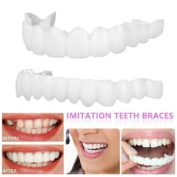 Tooth Veneers Unisex Teeth Veneer Upper Lower Veneers Temporary Smile Improver Instant Confidence Smile Tools Beauty Tool