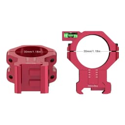 WestHunter 20mm Picatinny Scope Rings 120 MOA and Elevation Adjustment Hunting Scope Mount with Bubble Level Fits 34mm 30mm Tube