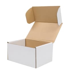 50 Pack White Corrugated Boxes 6x4x2"/6x4x3"/6x4x4" Assorted Sizes Shipping Boxes for Mailing & Gift Packaging