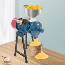 2200W Electric Grain Grinder, Commercial Mill Cereal Grinding Machine 60 Mesh Adjustable for Corn Coffee Herbs Spices