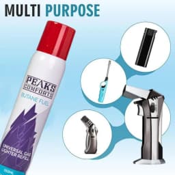 Premium Butane Fuel Replacement Canisters Refill Fluid 150ml/Cans, Without Battery