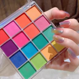 Colors Solid Rubbing Powder Nail Pigment Palette Set Gradient Ombre Nail Dust for DIY Nail Art Decoration