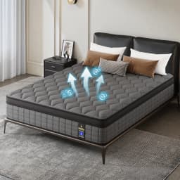 14"Gel Memory Foam Hybrid Pocket Spring Mattress Twin Full Queen King Bed Mattress In A Box, Medium Firm For Pain Relief Feel