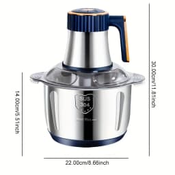 Stainless steel meat grinder and vegetable chopper, food processing machine, food chopper meat/vegetable/fruit grinder