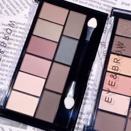 10-Color Eyeshadow Palette Pearlescent Matte Fine Shimmer Earth Tones Long-Lasting & Fall-Out Resistant Highly Pigmented Unisex