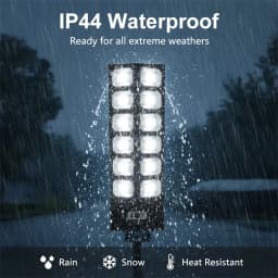 8000W 160000 LM Super Bright Solar Street Lights 1008 LED Solar Lights Outdoor Street Lamp 3 modes IPX65 Waterproof Garden Lighting With Smart Motion Sensor