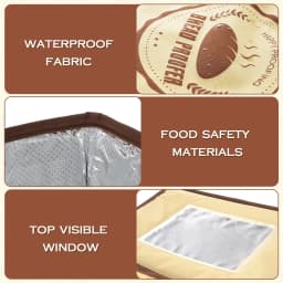 Dough Proofer Warming Box Versatile Adjustable Temperature Timer Control Bread Dough Proofing Box Collapsible Design 40x32x25cm